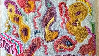 Rug Hooking or Punch Needle Creating an Abstract Pattern with Jocelyn