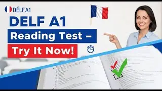 DELF A1 Reading Test-2 / Compr&eacute;hension de l&rsquo;&eacute;crit | French Exam Practice for Beginners | EzeeFrench