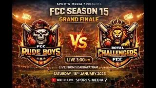 🏏 FCC Season 15 GRAND FINAL LIVE | Rude Boys 🆚 Royal Challengers | Vizag