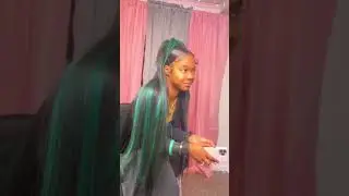 New Style for Black Girls| Peekaboo Green Human Hair HD Lace Wig😍#shorts #amazonwig #fyp