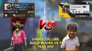 DADDY CALLING VS 9 YEAR BOY || free Fire headshot || headshot hack free fire || free fire song 🎶