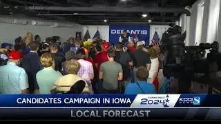 Ron DeSantis, Tim Scott campaign in Iowa ahead of GOP fundraiser Friday