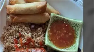 GARBAGE PLATE leftovers: sausage sprouts spring rolls +peaches? Come hang! The Baked Korean is live!