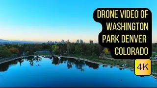 Drone Video of Washington Park in Denver Colorado | Stunning Sunset Footage in Cinematic 4K | 𖥂🛰📸