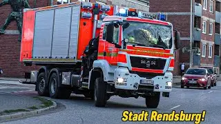(HORNWECHSEL! - VRW / WLF uvm!) Einsatzfahrten Feuerwehr, Rettungsdienst & Polizei Stadt Rendsburg!