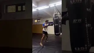 Jab-cross-step side - cross-hook-low kick #boxing #mma #muaythai #ytshorts #kickboxing