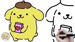 How to draw Pompompurin-Sanrio Characters - Easy Drawing Tutorials