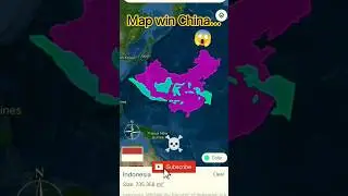 China🇨🇳 VS Indonesia🇮🇩 map size comparison| map win China🇨🇳|#CHINA #INDONESIA #world map #Google Map