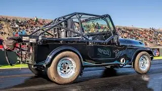 DRAG JEEP - GIANT Turbo V8!