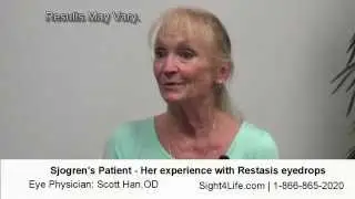 Sjogren's patient talks about how Restasis helped her dry eyes.