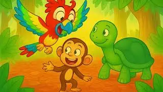 O Macaco que Perdeu o Rabo (e Achou um Amigo!) 🐵✨ | #infantil #historiainfantilparadormir