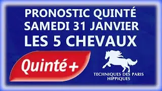 PRONOSTIC QUINTÉ+ DU SAMEDI 31 JANVIER 2026 | ATTELE | R1C4 | VINCENNES #quintedujour
