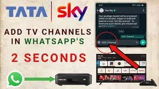 Tata Sky Add TV Channels in WhatsApp's Accounts in 2 Seconds | Best Features in Tata Sky DTH 2021