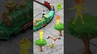 🏀 Balloon vs. Ball Drop &ndash; Which Hits the Ground First? #lego #viralvideo #train #minecraft