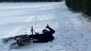 MTB RIDE IN THE SNOW @EXLOO/GIETEN