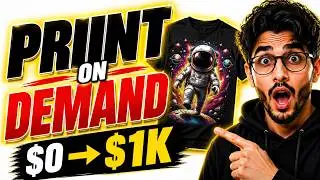 How I Made My First $0 to $1K with Print on Demand #earnwithafzal #freelancing