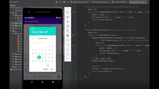Android Studio. DatePickerDialog