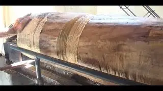 Torneando tora de madeira   parte - 1