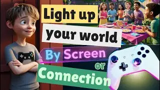 Balance screen time with real-life connection | Kids story | Enjoy games but take time to socialize