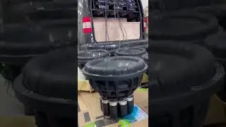 18 ШТУК DB455 на РАЗМИНКЕ 💀💀💀 #caraudio #subwoofer #bass #speakers #автозвук #automobile #рек #топ