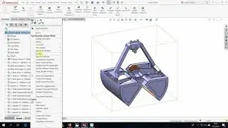 Solidworks animate explode of mechanical GRAB for Coal - repair and replacement parts.