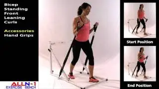 ALLN-1 Exercise Bench: Bicep Standing Front Leaning Curls