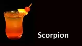 Scorpion Tropical Cocktail Drink Recipe