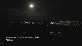 Westminster City, Carroll County, MD at Night