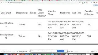 How to access Zoom Log for classroom session