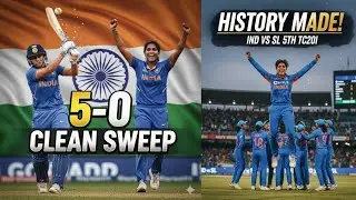 India vs Sri Lanka Women 5th T20Deepti Sharma Creates History as India Women Seal 5–0  vs Sri Lanka