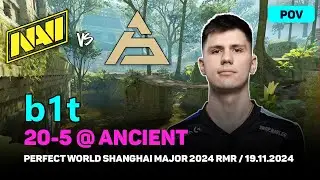 CS2 POV NAVI b1t (20/5) vs SAW (ancient) @ Perfect World Shanghai Major 2024 RMR | Nov 19, 2024