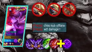CHOU NEW BUILD + EMBLEM SET HAZA CHOU NEW META GAMEPLAY | MOBILE LEGENDS