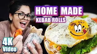 Chicken Kebab Roll | 4K Video | Kuboos | Paratha #food #food #homemade  #cooking