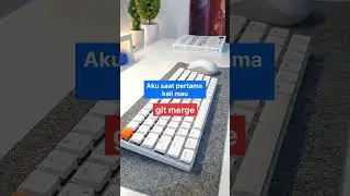 Aku saat pertama kali mau Git merge