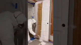 From Drab to Fab Magic Spray Paint Hose Saves Your Old Wooden Door! #shorts #diy #home #paint #spray
