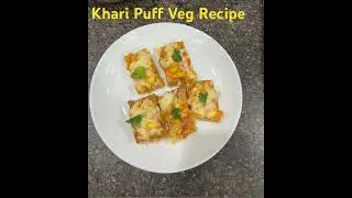 Party Stater | Khari puff veg recipe | Vegrecipe#food#veg#partystarterrecipe#party#starter#tea#snack