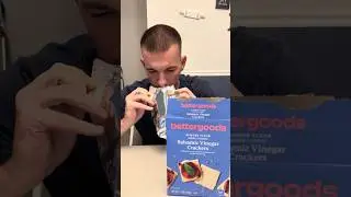 Better Goods Balsamic Vinegar Crackers Review | Gluten-Free Taste Test #glutenfree #review #shorts