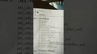 set methods in ##