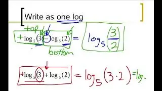 Logarithm Properties | Writing as a Single Logarithm | Compress Logs | Condense Logs