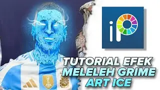 TUTORIAL EFEK MELELEH GRIME ART ICE MELTING - HORIZONTAL VIDEO #grimeart #tutorial #fyp