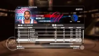 NBA Live 08 PS3 General Roster Los Angeles Clippers