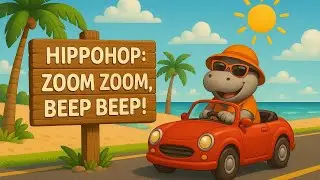 HippoHop: Zoom Zoom, Beep Beep! | Fun Kids Song About Cars