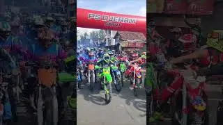 Semangat membara! Bupati Dompu ikut trabas langsung bersama ribuan peserta trabas.