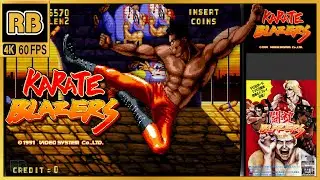1991 [RB 4K 60fps] 闘神ブレイザーズ (US) 99999pts グレン ノーミス / Karate Blazers (US) Glen (chapter)