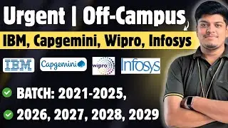 🔥IBM, Capgemini, Infosys, Wipro Прямой найм сотрудников открыт | Внекампусный тренинг 2021-2025, ...