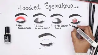 Easy & Simple Hooded eye makeup practice | Beautiful eye makeup for wedding & functions