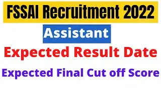 FSSAI Result 2022 || FSSAI Assistant Result || FSSAI Result Update || FSSAI Recruitment 2022