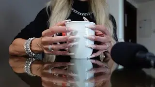 ASMR Sounds my nails Tapping, crinkling, crushing, scratching, clicking, typing,  zipper tingle