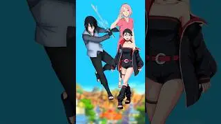 Sasuke vs Sakura and Sarada | who is strong? #naruto #sasuke #sakura #youtubeshorts #shorts