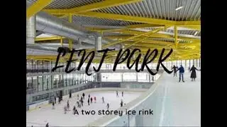 Freestyle ice skating in Lent Park, Cologne, Germany | A Two Storey Ice rink